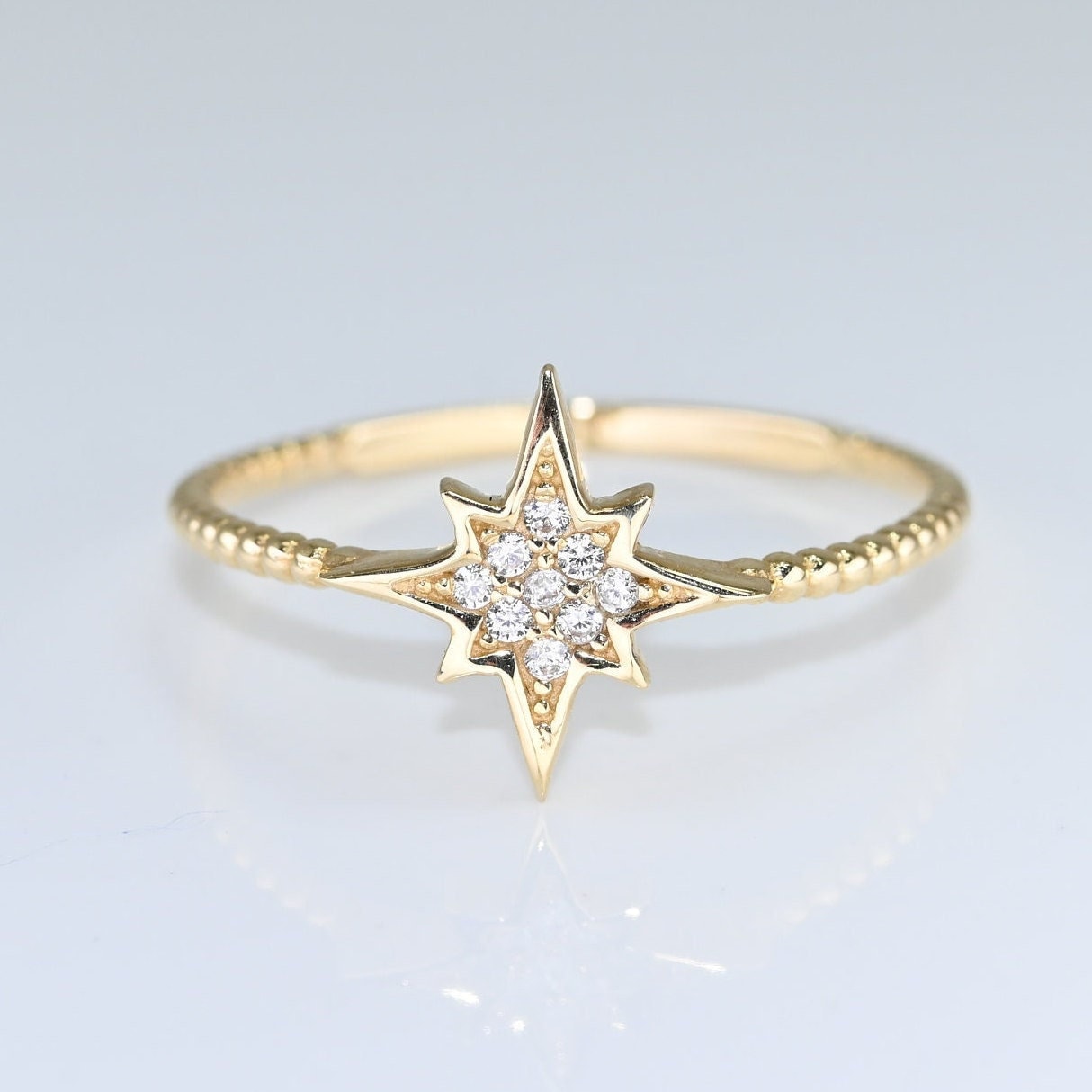 Silver Star Ring Dainty Star Ring Minimalistic Star Ring Celestial